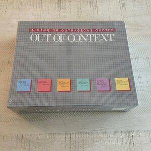 New, Old Stock Vintage 1985 Hersch Out of Context- a Game of Outrageous Quotes